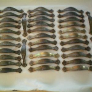 Lot Of 37 Amerock 3” Cabinet/Drawer Pulls ~ Brass
